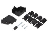 Adaptor Conector D-Sub 9 Pin 45&deg; cu Șuruburi