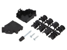 Conector D-Sub 9 pin 45&deg; cu șuruburi