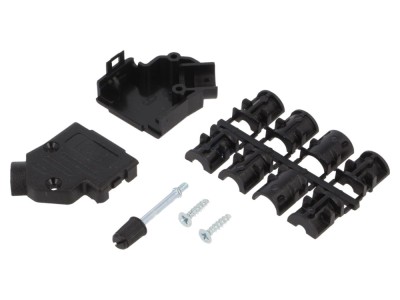 Conector D-Sub 9 pin 45&amp;deg; cu șuruburi foto