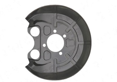 Protectie stropire disc frana Opel Vectra C, 09.2001-09.2005, Spate, Stanga, metal foto