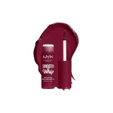 Ruj de Buze Lichid Mat, NYX Professional Makeup, Smooth Whip Matte, 15 Chocolate Mousse, 4 ml