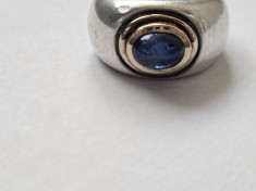 Inel argint cu safir #3074 foto