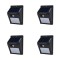 Pachet 4 Lampi cu LED incarcare solara si senzor de miscare 30 LEDURI