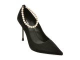 Pantofi eleganti FLAVIA PASSINI negri, H2282, din piele intoarsa