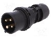 Conector alimentare AC, IEC 60309, IP44, 16A, 400V AC, 4 pini, PCE - 014-6X