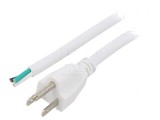 Cablu Electric NEMA 5-15 3x16AWG 1.5m Alb 13A