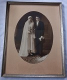 Fotografie veche cuplu , inramata