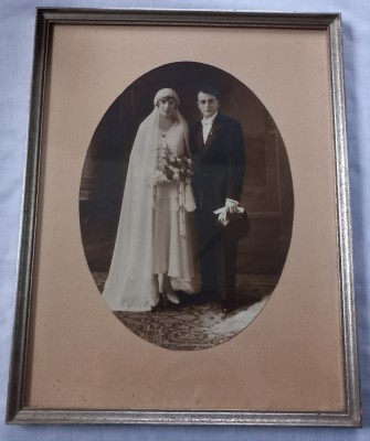 Fotografie veche cuplu , inramata foto