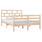 Cumpara ieftin Cadru de pat dublu, 135x190 cm, lemn masiv