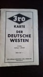 Harta de vest a Germaniei (Karte der Deutsche westen) - 1:500.000