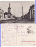 Codlea, Zeiden ( Brasov) -Piata-cenzura militara WWI, WK1- rara, Circulata, Printata