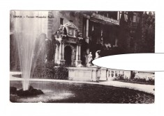 CP Sinaia - Terasa Muzeului Peles, RPR, circulata 1960, stare buna