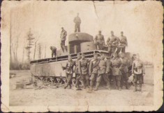 HST 371S Poza tanc sovietic T35 ?i trupe maghiare Front Est Al Doilea Razboi foto