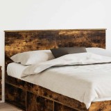 vidaXL Tăblie cap cu headboard Stejar fumuriu 150 cm Lemn compozit 888413