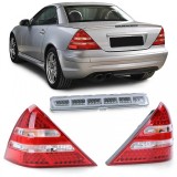 Set de lumini spate LED + 3rd brake light rosu transparent, potrivit pentru Mercedes SLK R170 96-04 Performance AutoTuning