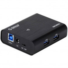 Hub Usb H4888 black aluminium Orico 4 port-uri USB 3.0 foto