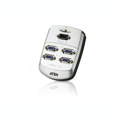 SPLITTER video ATEN split 4 monitoare la 1 PC conector 1: VGA (T); conector 2: VGA (M) x 4 &amp;amp;quot;VS84-AT-G&amp;amp;quot; foto