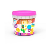 Set plastilina si accesorii pentru modelaj Lovin - 10 culori pentru fetite
