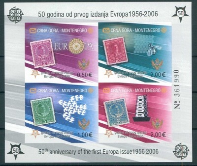 C1991 - Muntenegru 2006 - Europa bloc neuzat,perfecta stare foto
