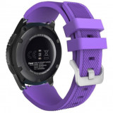 Cumpara ieftin Curea ceas Smartwatch Samsung Galaxy Watch 46mm, Samsung Watch Gear S3, iUni 22 mm Silicon Purple