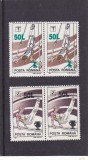 GIMNASTICA SUPRATIPAR,SERIE COMPLETA IN PERECHE,1998,Lp.1465 MNH ** ROMANIA.