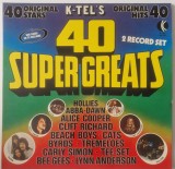 Various &lrm;&ndash; K-Tel's 40 Super Greats _ NM / NM dublu vinil, 2 x LP, discuri rock _ K-tel, Olanda, 1976