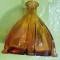D675-Sticla ART DECO veche material gros stare buna. Marimi: 15/14/5.5 cm.