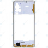 Husa de mijloc Samsung Galaxy M51 (SM-M515F) albă GH98-46141B