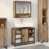 Cumpara ieftin Set de mobilier pentru baie 2 buc. Stejar Artizanal