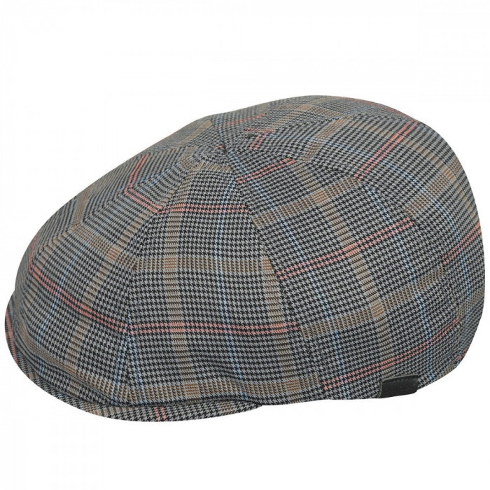 Sapca Kangol Pattern 504 Grey Plaid (S/M) - Cod 9735345437431