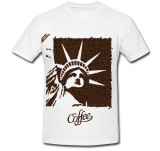 Cumpara ieftin Tricou &quot; Statuia libertatii - coffee &quot;