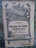 Povestea lui Achille &ndash; Prometheus - Goethe