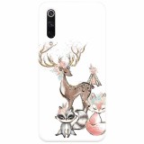 Husa silicon pentru Xiaomi Mi 9, Foxs And Deer