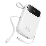 POWER BANK Baseus Qpow2 Dual-Cable, 10000mAh, PD 3.0 + QC 3.0 22.5W, 1 x USB; 1 x Iphone Lightning; 2 x USB Type-C, digital display pt. status baterie