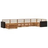 vidaXL Set de canapele de exterior 7 pcs natural 3383632