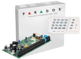 Centrala Paradox SP6000+; 8 zone pe placa (16 cu dublare zona ATZ);2 PGM pe
