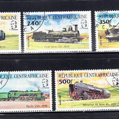 M2 CNL3 - Timbre foarte vechi - Africa centrala - locomotive