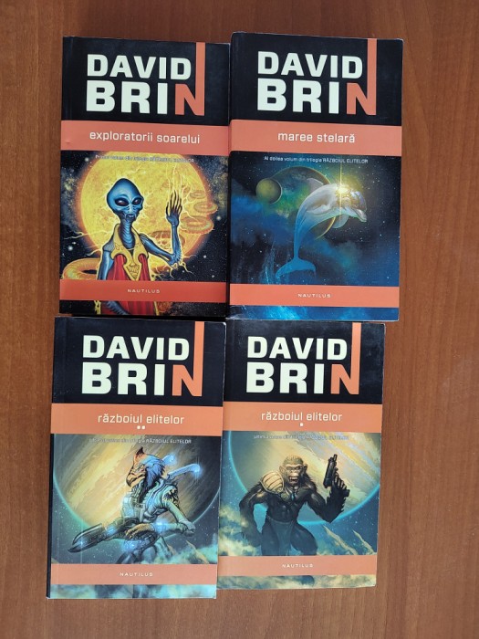 David Brin - trilogia Razboiul elitelor (3 titluri, 4 vol.)