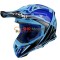 Casca cross Airoh Aviator 2.2 Check Blue Gloss