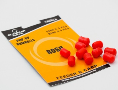 Pop Up Dumbells Claumar 10Buc 5x6mm-5x8mm Rosu foto