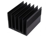 Radiator Extrudat cu Aripioare Negru 100x82x69mm