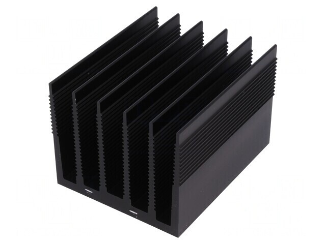 Radiator Extrudat cu Aripioare Negru 100x82x69mm