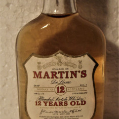 RARE WHISKY miniaturi MARTIN'S, 12YO CL 4 GR, 43, ANI 70/80 IMPORT SOLARO ITALY