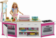 Set de joaca pentru fetite - Barbie in bucatarie foto