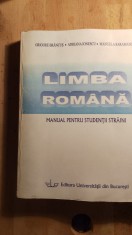 Limba romana ,manual pentru studentii strainu,g brancus / 0123