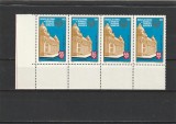 ROMANIA1971 LP 763 MUZEUL DE ISTORIE STRAIF DE 4 TIMBRE MNH
