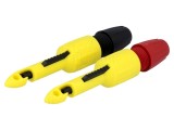 POMONA C&acirc;rlig de testare 6405 4mm 70VDC Negru-Roșu Set 2 buc
