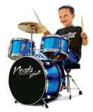 Cumpara ieftin Set Tobe Profesionale 5 Piese cu Scaun, OEM, Incepatori/Avansati, Copii 65x64x50cm, Toba Bass, Tom Tom, Snare, Cymbal