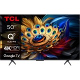 Televizor Smart QLED TCL 50C655, 126 cm, 4K, HDR10+, Clasa F, Smart TV, Ultra HD