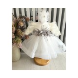 Cumpara ieftin Rochita Botez Demi, cu Flori, Alb - DPH88